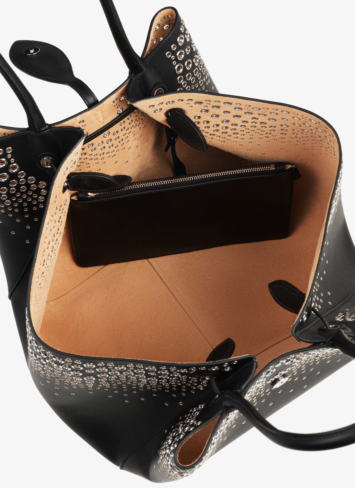EYELET ANGELE 25 BAG ALAÏA BLACK EYELET ANGELE 25 BAG